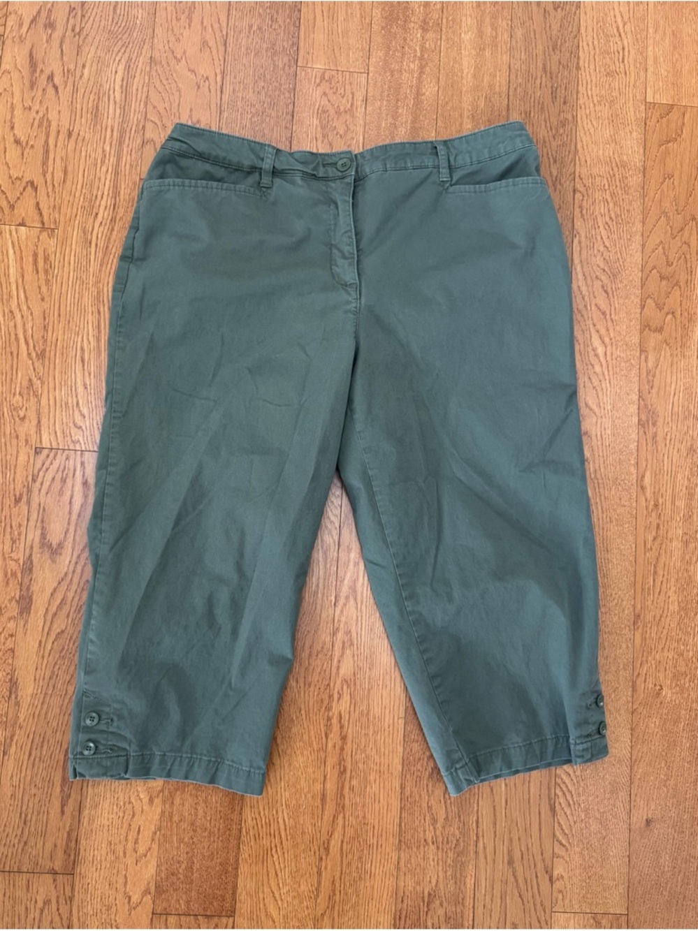 Karen Scott Olive Capri Pants